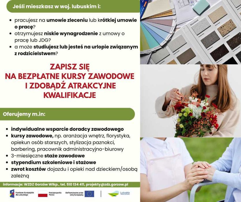 Bezpłatne szkolenia zawodowe z dofinansowaniem UE – trwa rekrutacja!