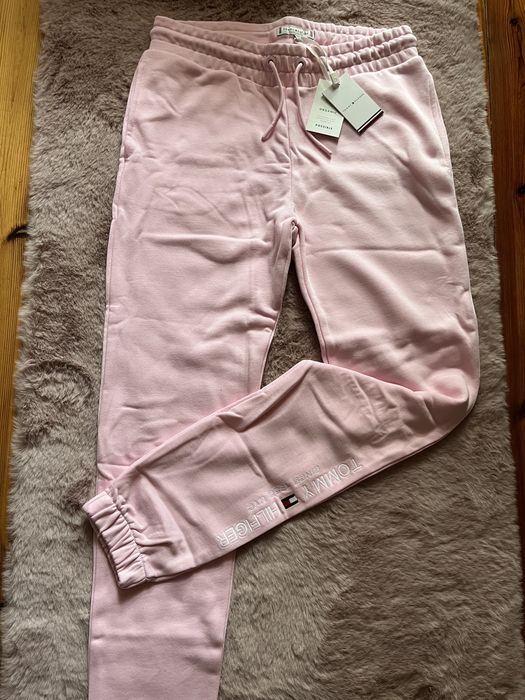 Tommy Hilfiger spodnie dresowe bawełniane r S XS 164 cm logowane