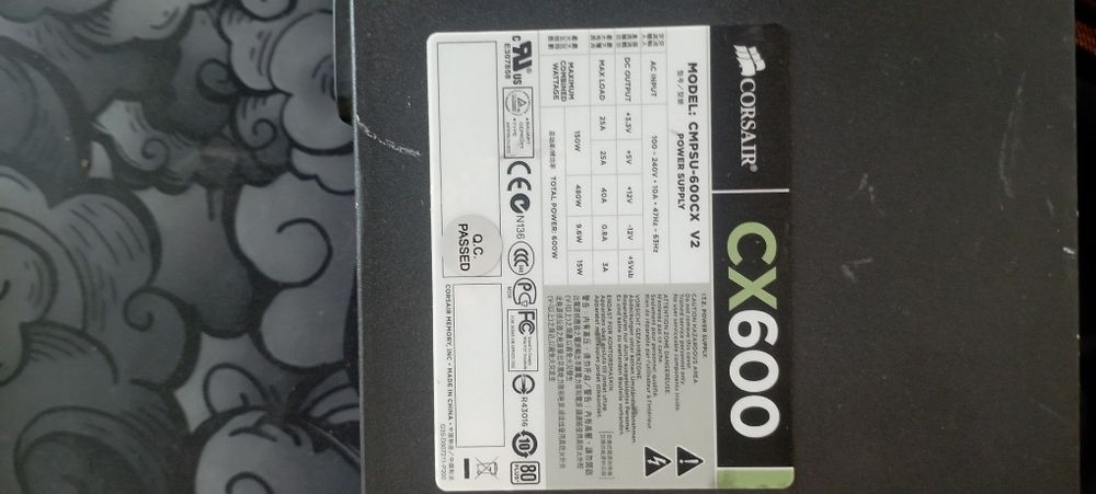Блок питания Corsair cx600 600w