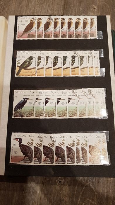 Znaczki Pocztowe cały świat głównie ptaki