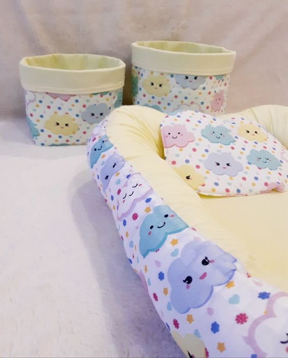 Conjunto de ninho + cestos