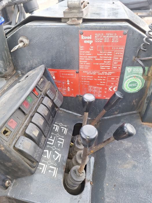 Wózek widłowy terenowy 3x3 blokada podwieszany Kooi Aap