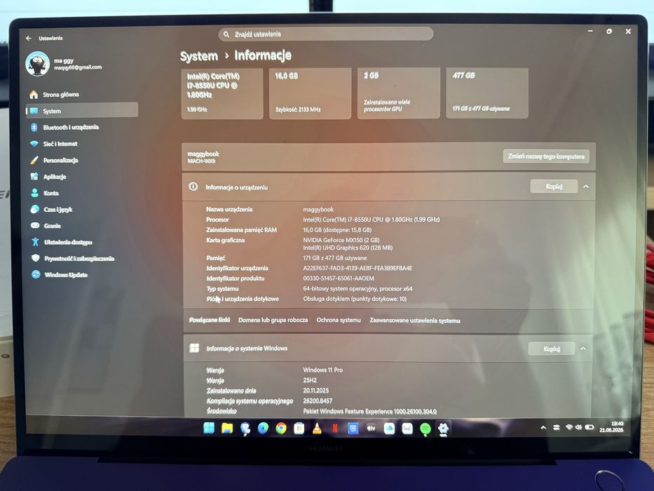 Huawei Matebook X Pro 14