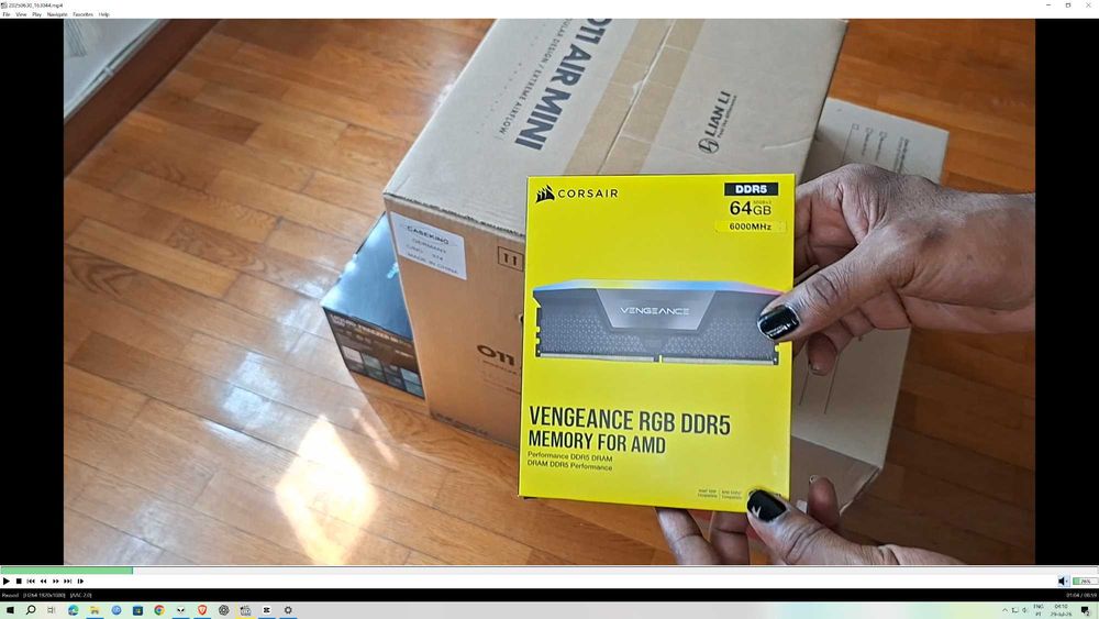Corsair Vengeance RGB RAM 64GB (2x32GB) DDR5 6000MHz CL40 Intel XMP RGB c/ Garantia 2anos