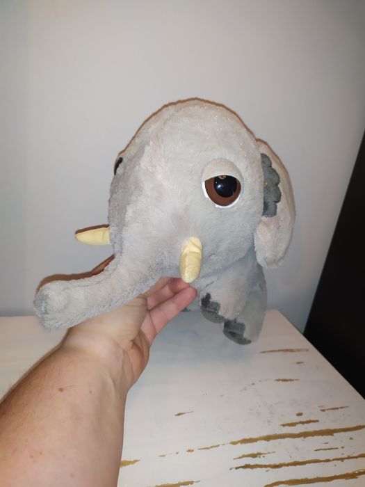 Słoń słonik szary maskotka pluszak przytulanka Big Headz