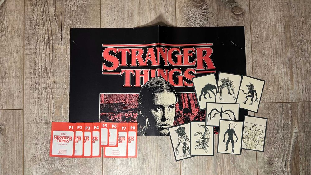 Постер Panini Stranger Things 5 з усіма 8-ма наліпками Дивні дива