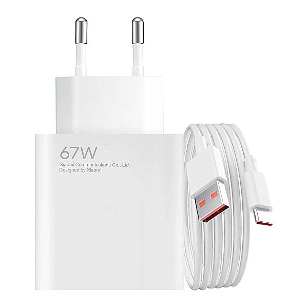 Ładowarka sieciowa Xiaomi BHR9465EU 67W 6.2A USB-A z kablem USB-C - bi