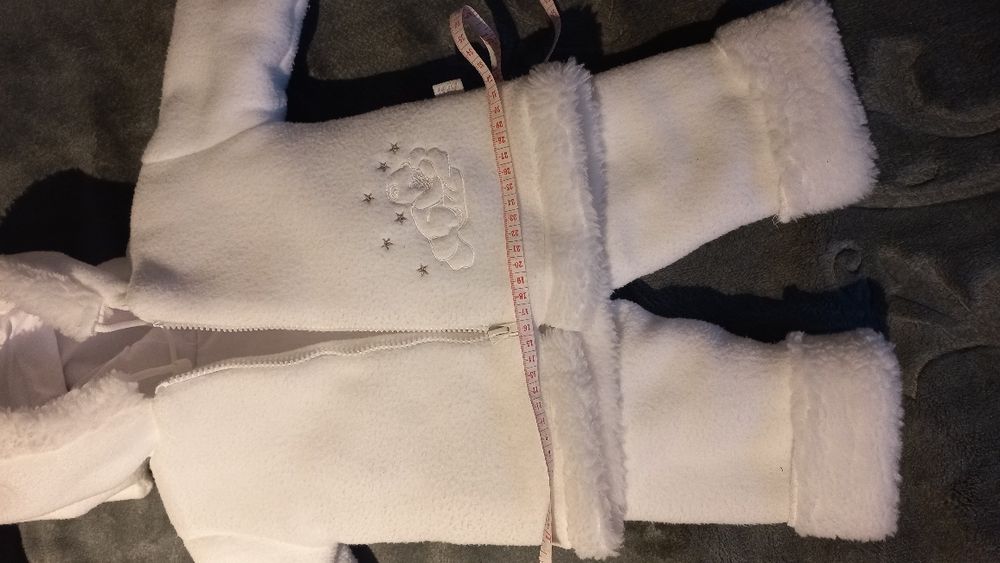 Ubranko do chrztu zimowe dla chłopca