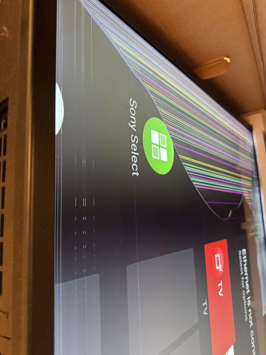 Tv para pecas com ecran partido