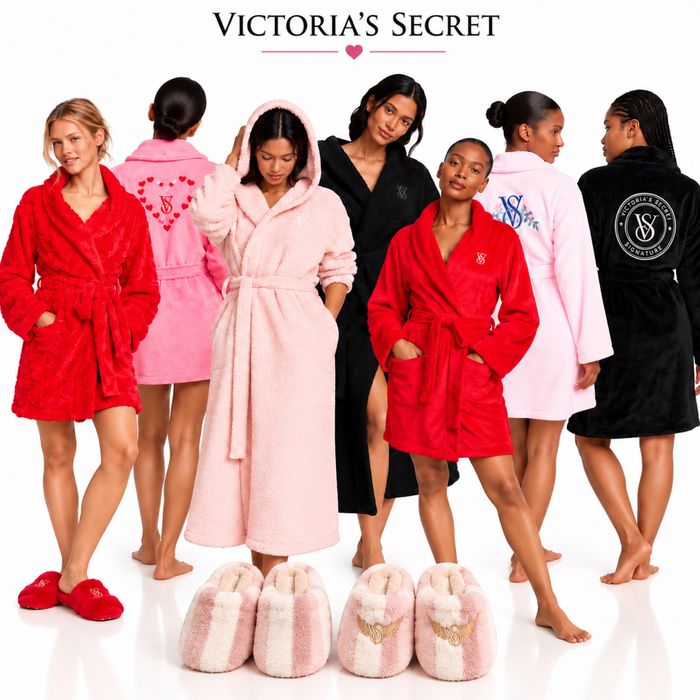 Плюшка Халат,тапочки Victoria’s Secret XS/S, M/L оригінал