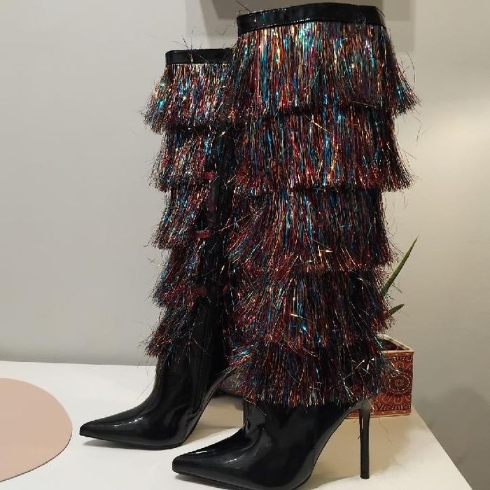 Kozaki Nasty Gal frędzle 36 23cm