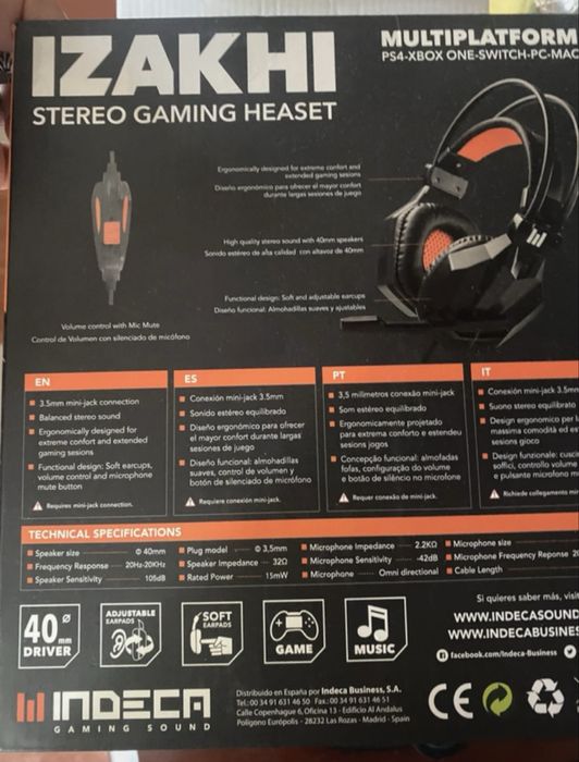 Auscultadores como novos