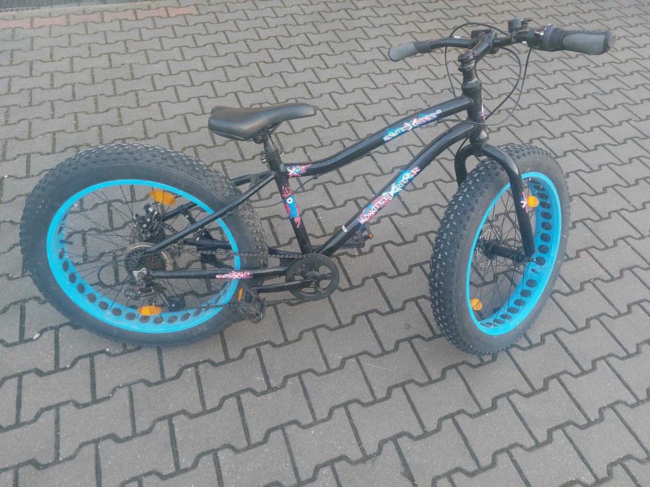 Rower dla dziecka młodzieżowy 24"x4 duże koła jak w elektycznym rowerze wyczynowy terenowy górski wyjatkowy jedyny