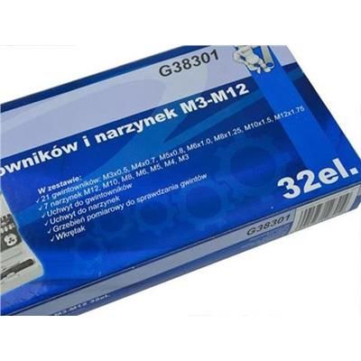 Gwintowniki narzynki M3-M12 32el Geko