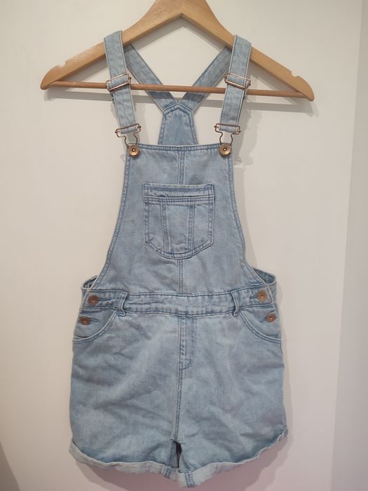 Jeansowe ogrodniczki