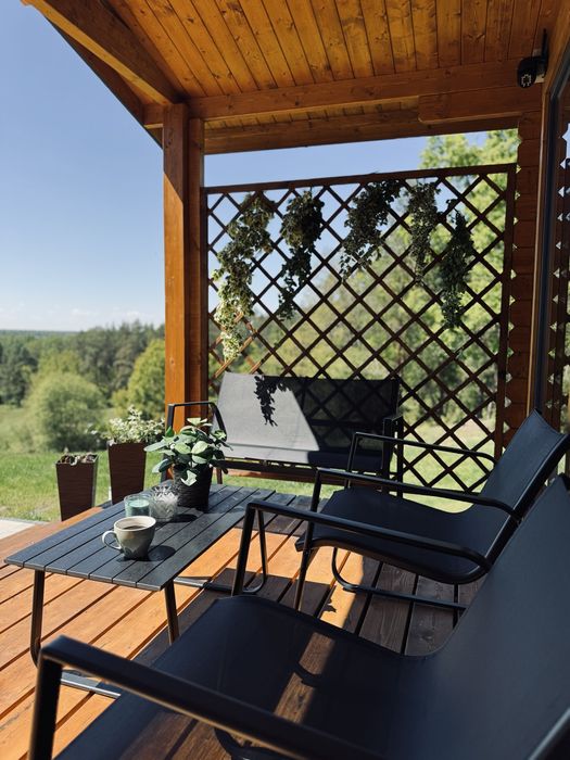 Domek z jacuzzi nad rzeką  z najpiekniejszym widokiem w okolicy