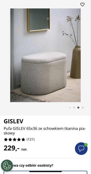 Puf JYSK Gislev jak nowy