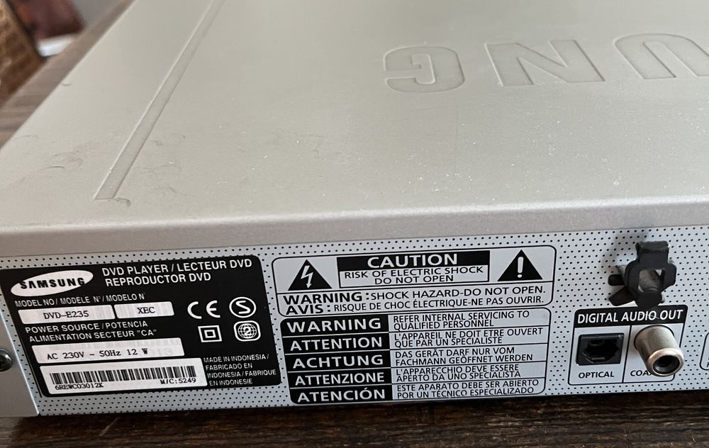 Leitor de DVD Samsung