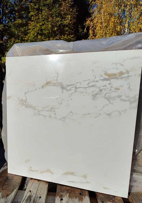 Biały gres polerowany 60x60