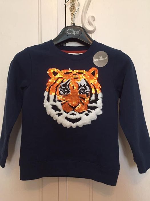 Крутий та теплий дитячий светр з тигром, фірма  H&M!