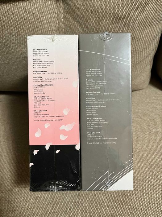 G-Wolves Skoll Mini SK-S ACE Gaming Mouse White \ Sakura