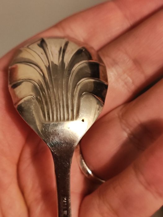 Чайная ложка, столовое серебро.клеймо