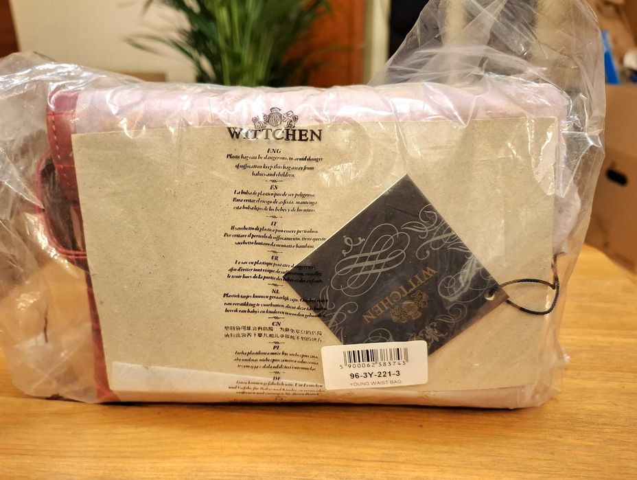 Mała saszetka na pasek, nerka damska WITTCHEN, czerwona - NOWA !!!