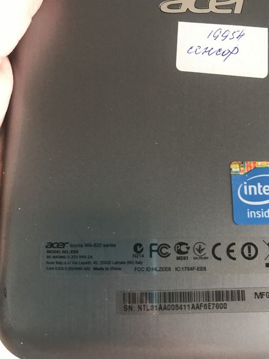 Acer iconia w4-920 на запчасти