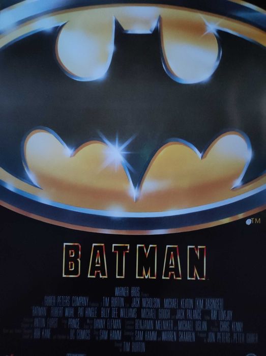 Plakat filmowy Batman rok druku 1989r. oryginał