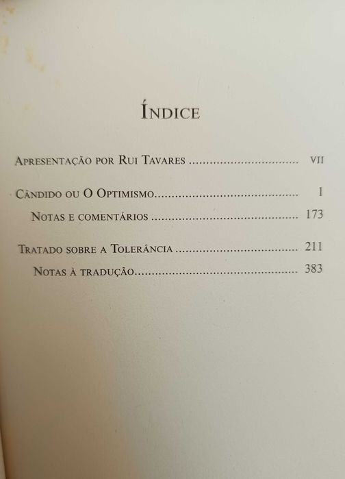 Voltaire - Cândido ou O Optimismo + Tratado sobre a Tolerância