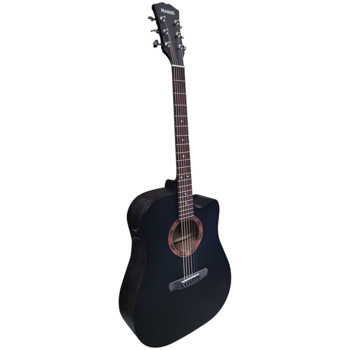 Marris DCE OPBK gitara elektro-akustyczna Dreadnought , kolor czarny