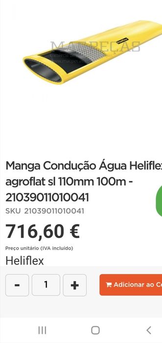 Manga/tubo flexível água Heliflex