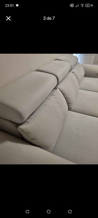 Sofá 3 lugares elétrico