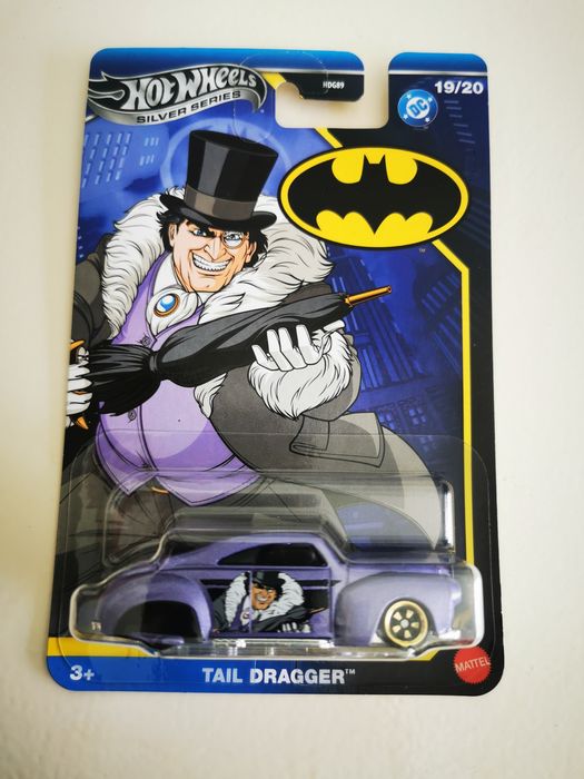 Tail Dragger Batman DC Hot Wheels Silver Series