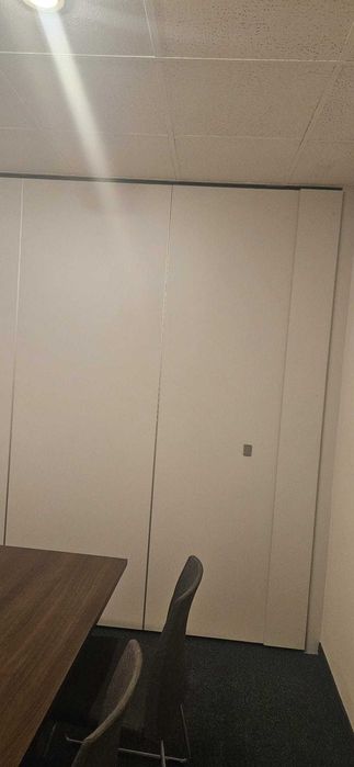 Ściana przesuwna szara 370 cm (4 panele 90x260cm)