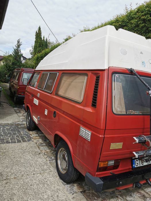 VW T3 Reimo Kamper 1988 oryginalny lakier 165tys km 1.9 Turbo Diesel skrzynia 5b klasyk
