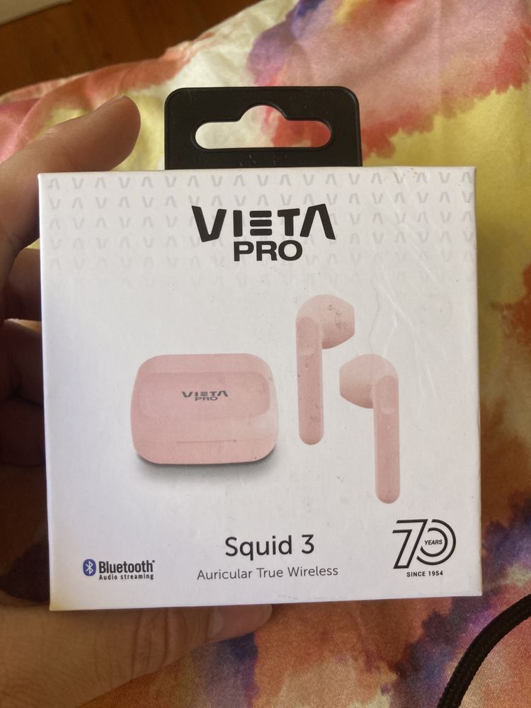 Auriculares True Wireless Vieta Pro Squid 3, Bluetooth, rosas