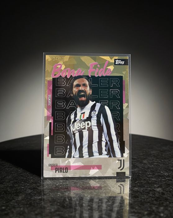 Topps Juventus 2025/26 Andrea Pirlo Bona Fide Baller Gold Parallel 34/50
