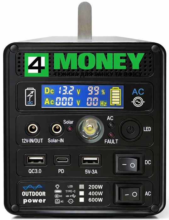 Зарядная станция POWER STATION Lifepo4 LSDC 400W инвертор с розеткой