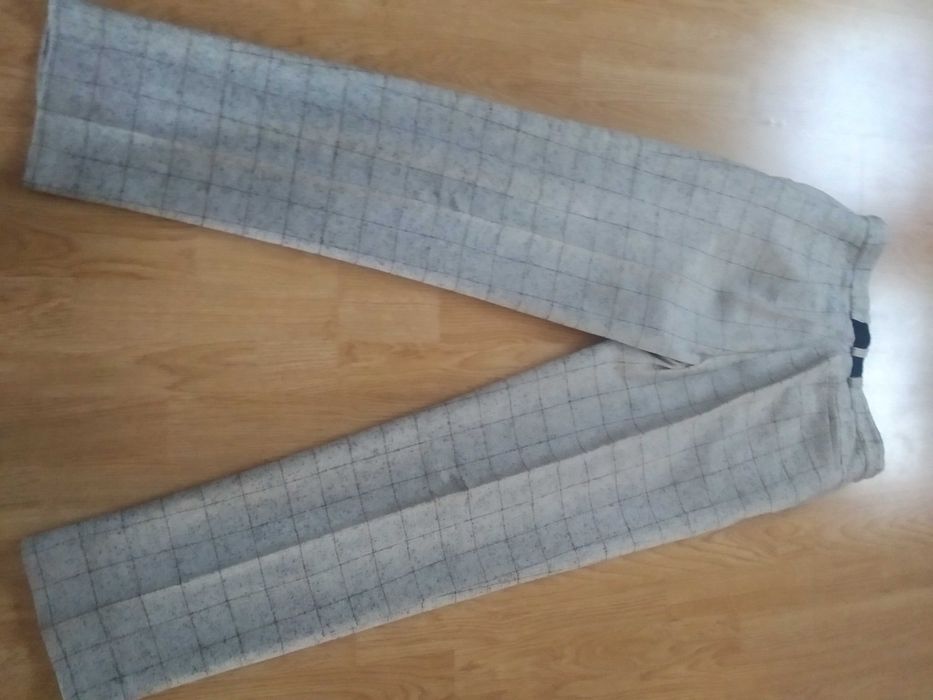 spodnie meskie w kratę ( 90 w pasie)