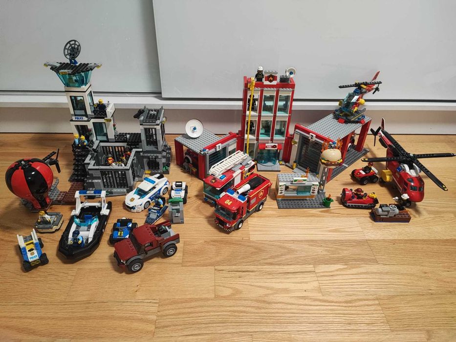Klocki Lego policja i straż pożarna - okazyjna cena!