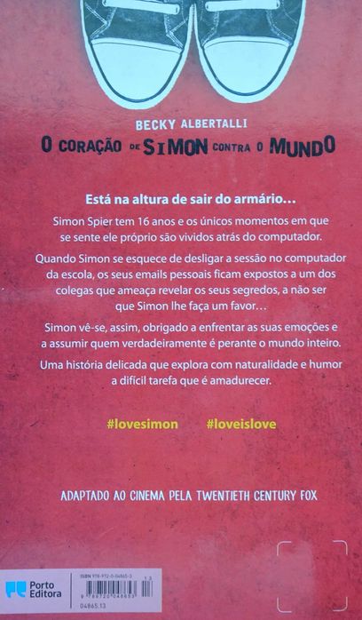 Com Amor Simon (O Coração de Simon Contra O Mundo) de Becky Albertalli