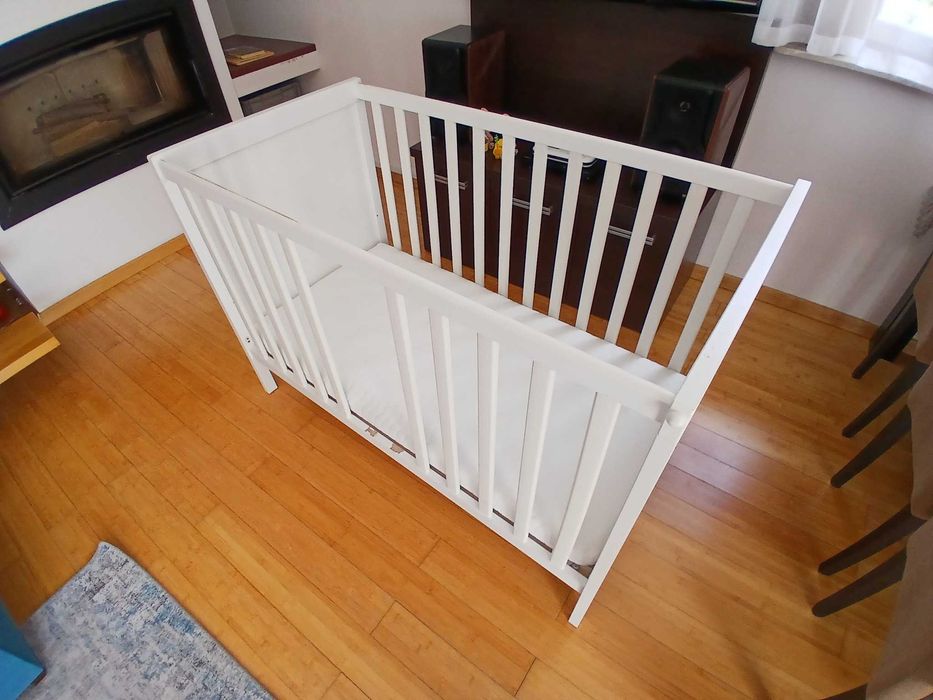 Łóżeczko Ikea sundvik materac