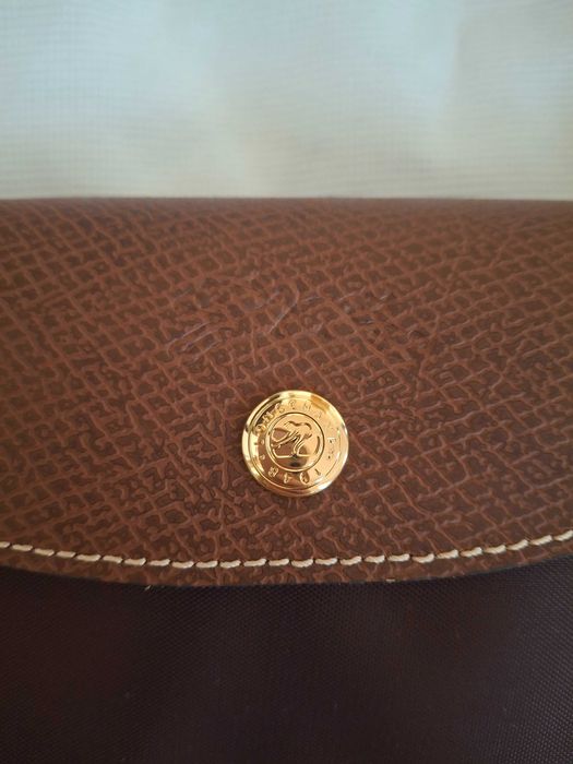 Longchamp le pliage large ciemny brąz