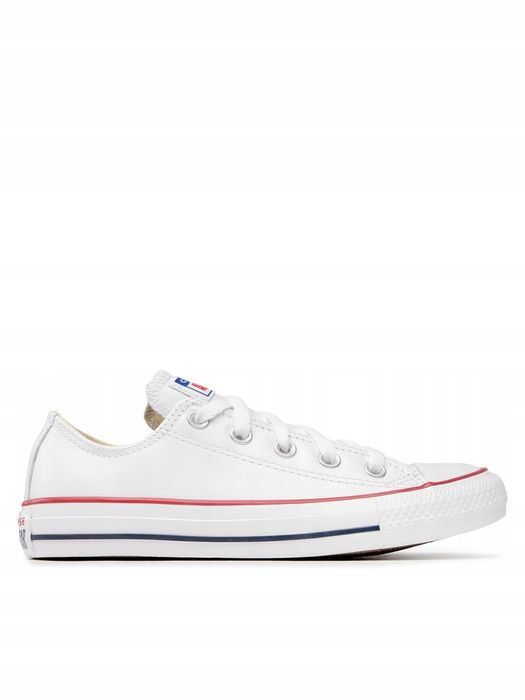 Converse 44 Buty Męskie Trampki All Star Skórzane Białe 132173C T1146