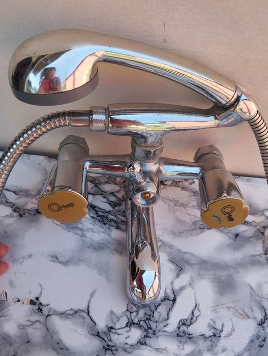 Смеситель в ванную Q tap, латунь.