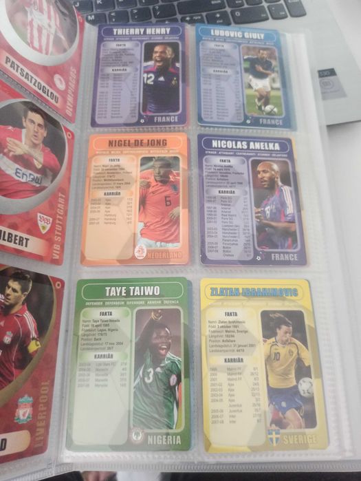 Karty piłkarskie Boing Messi Kaka Ibrahimovic