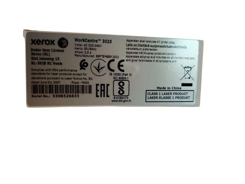 Kserokopiarka XEROX 3025