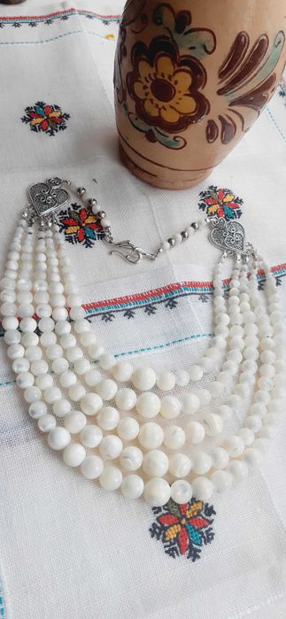 Намисто п′ятирядне з перламутру. Баламути