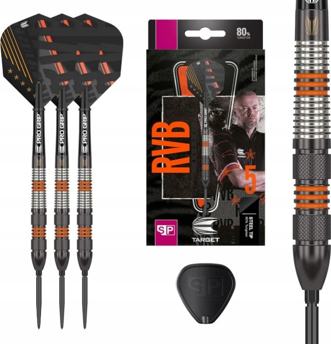 Target lotki do darta Raymond van Barneveld RVB Black 80% SP Steel